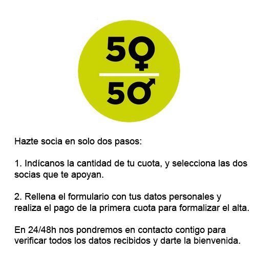 Date de alta de socia de 50a50